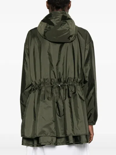 Moncler Wete Hooded Jacket In Green