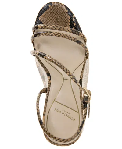 Kenneth Cole New York Women's Tatiana Platform Wedge Sandals In Sand Snake