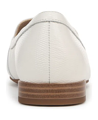 Naturalizer Women's Jovie Closed Round Toe Loafers In Warm White Lizard Embossed Leather