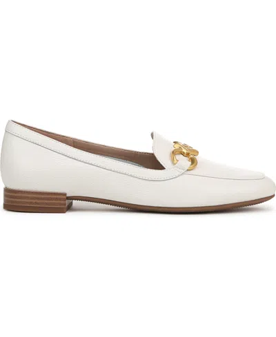 Naturalizer Women's Jovie Closed Round Toe Loafers In Warm White Lizard Embossed Leather