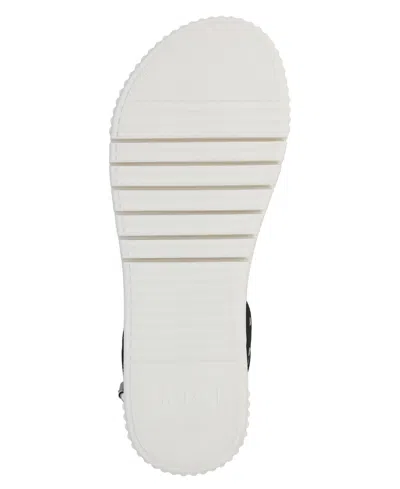 Mia Women's Evelin Grommeted Platform Round Toe Sandals In Black,silver