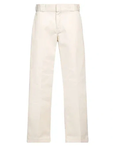 Dickies Logo Patch Straight Leg Pants In Beige