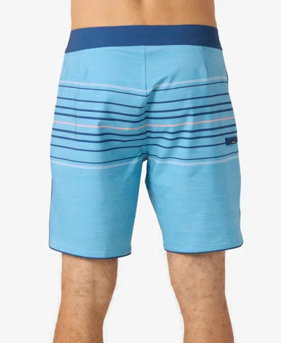 O'neill Men's Hyperfreak Heat Stripe Scallop Board Short In Blue Fade