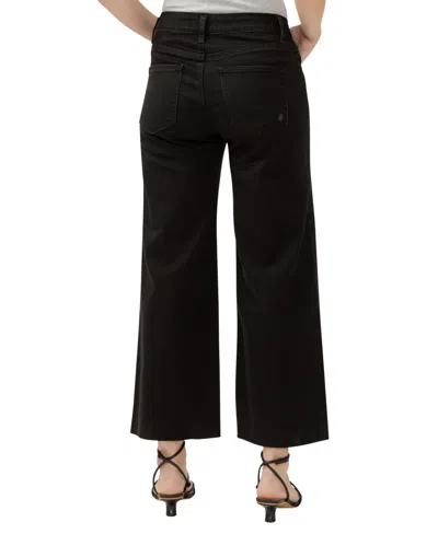 Silver Jeans Co. Women's Suki Mid Rise Curvy Fit Wide Leg Jeans In Black