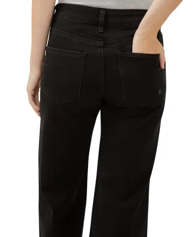 Silver Jeans Co. Women's Suki Mid Rise Curvy Fit Wide Leg Jeans In Black