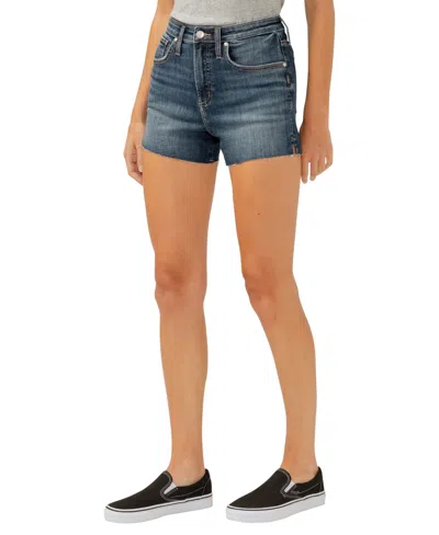 Silver Jeans Co. Women's Beau High Rise Luxe Stretch Shorts In Indigo