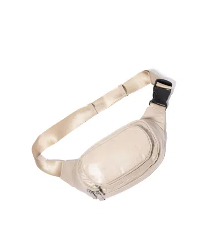 Baggallini On The Go Waist Pack Belt Bag In Chalk Gloss Ripstop