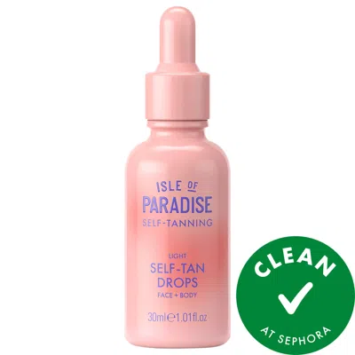 Isle Of Paradise Self Tanning Natural Glow Face Drops 1.01 oz / 30 ml In Light