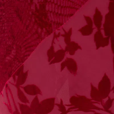 Roberto Cavalli Long Skirt With Rose And Python Pattern In Red