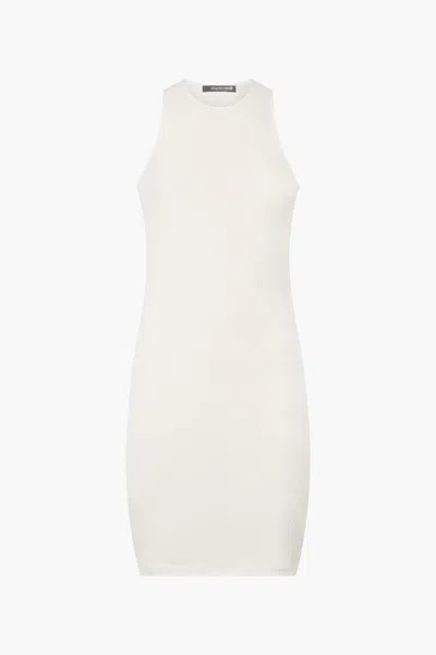 Roberto Cavalli Dress With Openwork Zebra Pattern In Ivory