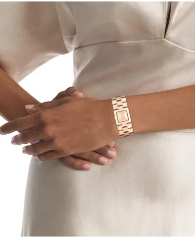 Calvin Klein Women's Ck Meridian Rose Gold Tone Stainless Steel Bracelet Watch, 22mm In Rose Gold Tone