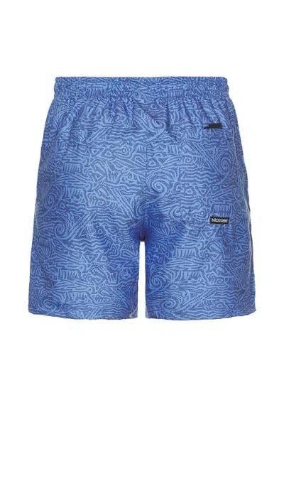 Maui And Sons Tribal Adventure Short In 海蓝