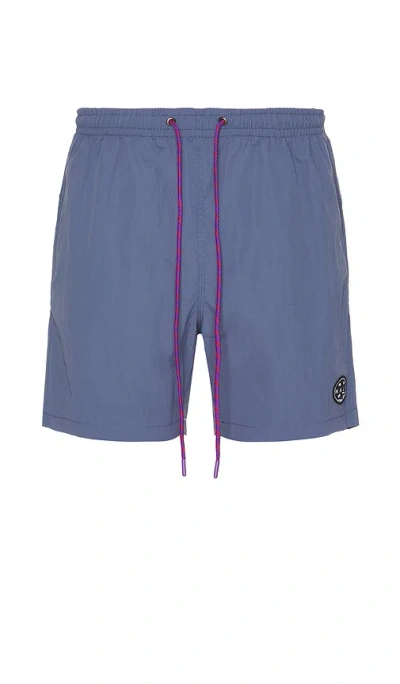Maui And Sons Maui Tag Adventure Short In 暗蓝灰色