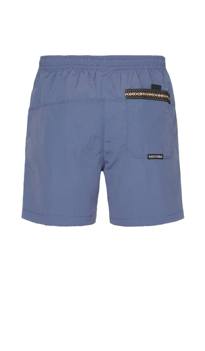 Maui And Sons Maui Tag Adventure Short In 暗蓝灰色