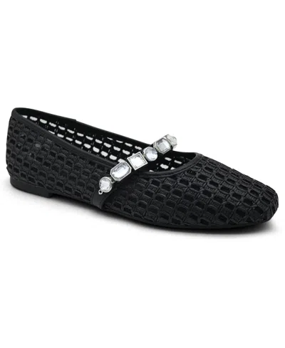 Kenneth Cole New York Women's Zeta Mary Jane Ballet Flats In Black