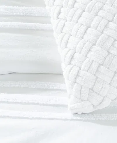 Dkny Chenille Stripe 3-pc. Comforter Set, King In White