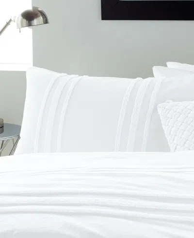 Dkny Chenille Stripe 3-pc. Comforter Set, King In White