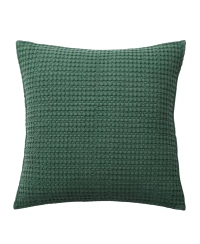 Levtex Mills Waffle Decorative Pillow, 20" X 20" In Forest Green
