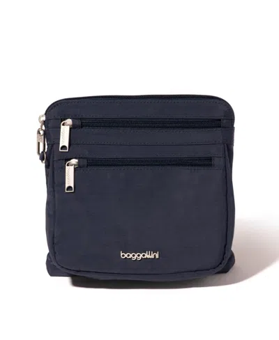 Baggallini Securtex Anti-theft Crossbody Bag In Blue