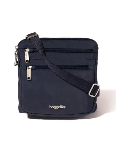 Baggallini Securtex Anti-theft Crossbody Bag In Blue