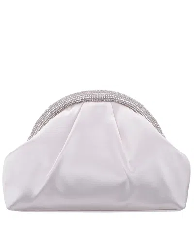 Nina Small Crystal Trim Frame Clutch In Ivory