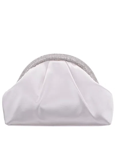 Nina Small Crystal Trim Frame Clutch In Ivory