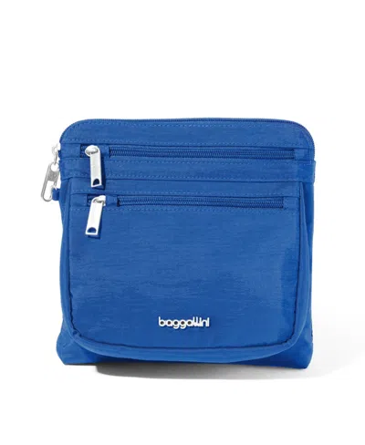 Baggallini Securtex Anti-theft Crossbody Bag In Blue