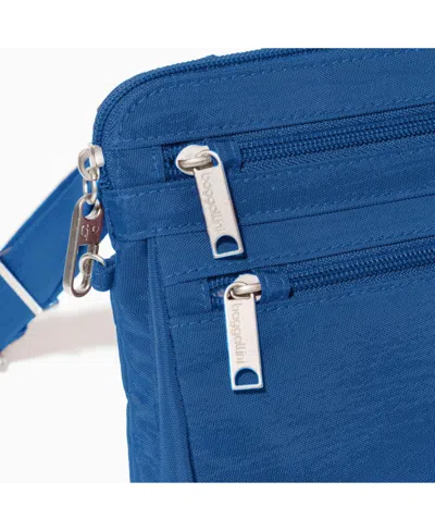 Baggallini Securtex Anti-theft Crossbody Bag In Blue