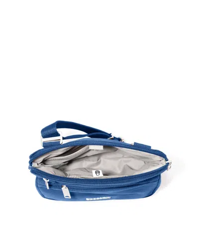 Baggallini Securtex Anti-theft Crossbody Bag In Blue