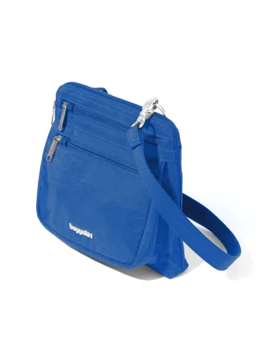 Baggallini Securtex Anti-theft Crossbody Bag In Blue