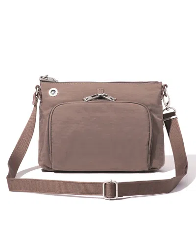 Baggallini Securtex Anti-theft Memento Crossbody Bag In Orange