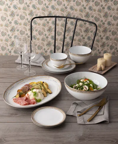 Noritake Raylan Oval Platter In White
