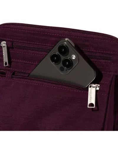 Baggallini Securtex Anti-theft Crossbody Bag In Mulberry