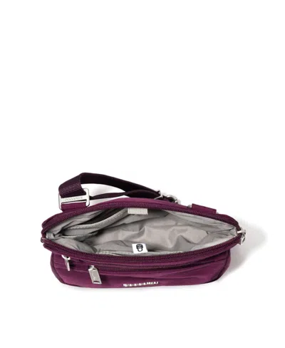 Baggallini Securtex Anti-theft Crossbody Bag In Mulberry