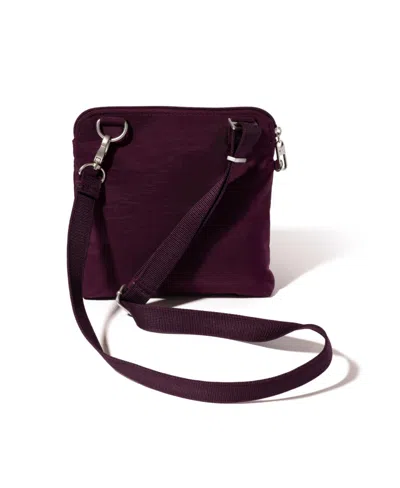 Baggallini Securtex Anti-theft Crossbody Bag In Mulberry