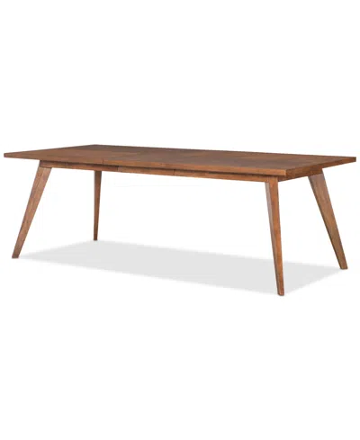 Macy's Greystone Ii 5-pc. Dining Set (rectangular Table & 4 Chairs) In Brown