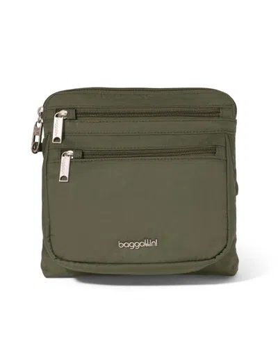 Baggallini Securtex Anti-theft Crossbody Bag In Thyme