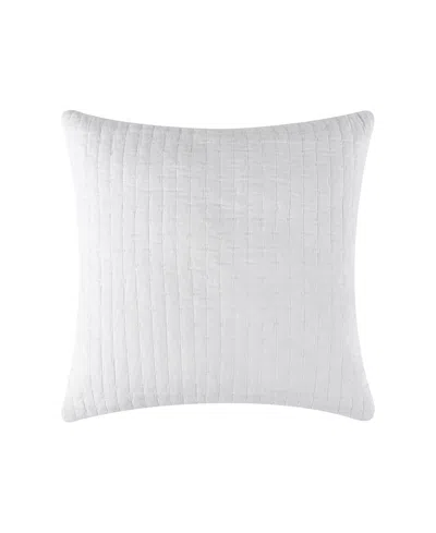 Levtex Cross Stitch Quilted Decorative Pillow, 18" X 18" In White