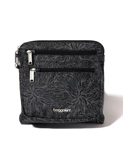 Baggallini Securtex Anti-theft Large Crossbody Bag In Black