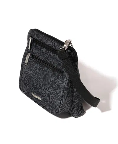 Baggallini Securtex Anti-theft Large Crossbody Bag In Black