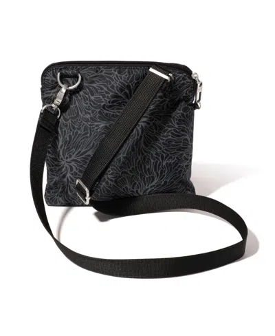 Baggallini Securtex Anti-theft Large Crossbody Bag In Black