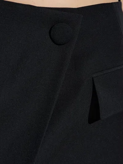 Balmain Women's Asymmetric Mini Skirt In Black