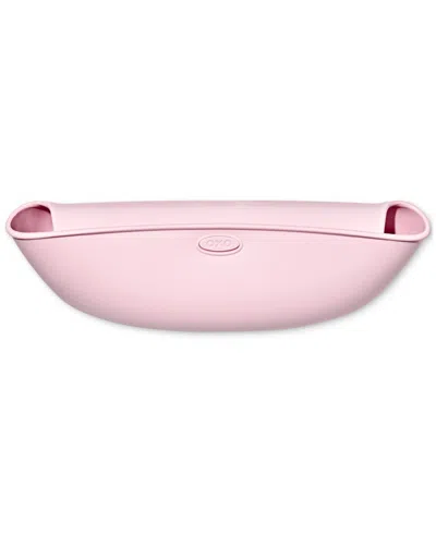 Oxo Tot Sleeved Roll Up Bib With Crumb Pocket In Blossom