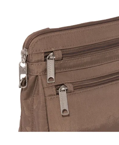 Baggallini Securtex Anti-theft Crossbody Bag In Brown