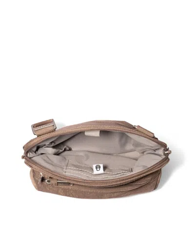 Baggallini Securtex Anti-theft Crossbody Bag In Brown