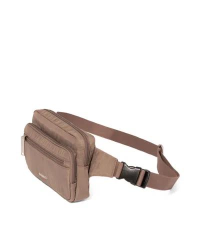 Baggallini Securtex Anti-theft Sling Belt Bag In Brown