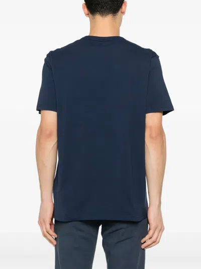 Woolrich Logo T-shirt In Blue