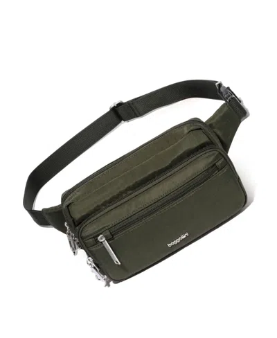 Baggallini Securtex Anti-theft Sling Belt Bag In Thyme