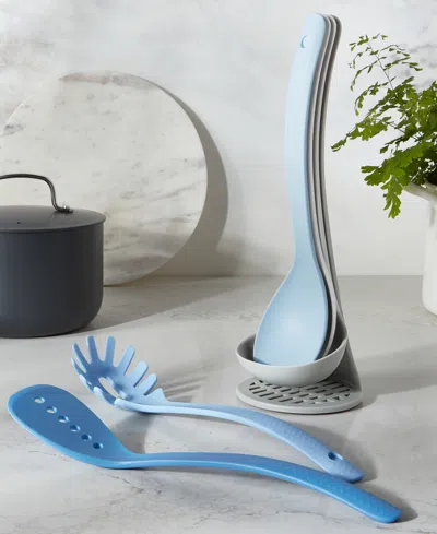 Macy's The Cellar 6-piece Magnetic Nylon Utensil Set, Exclusively At  In Blue