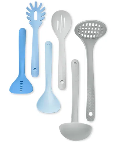Macy's The Cellar 6-piece Magnetic Nylon Utensil Set, Exclusively At  In Blue